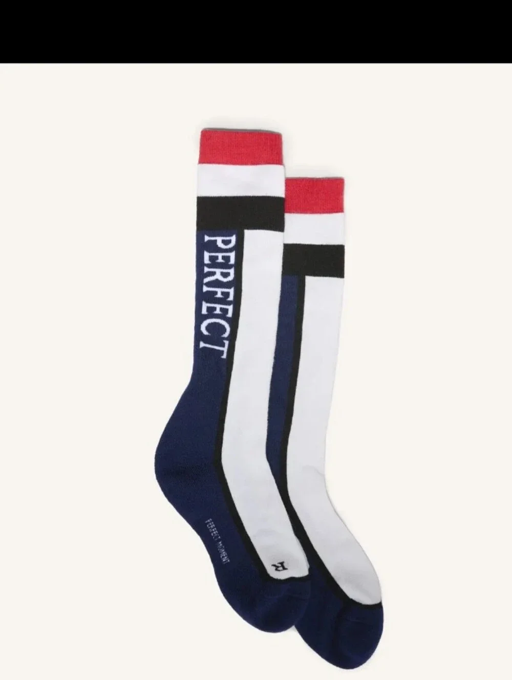 Perfect Moment Set Red, White & Black Patterned Headband, With Socks